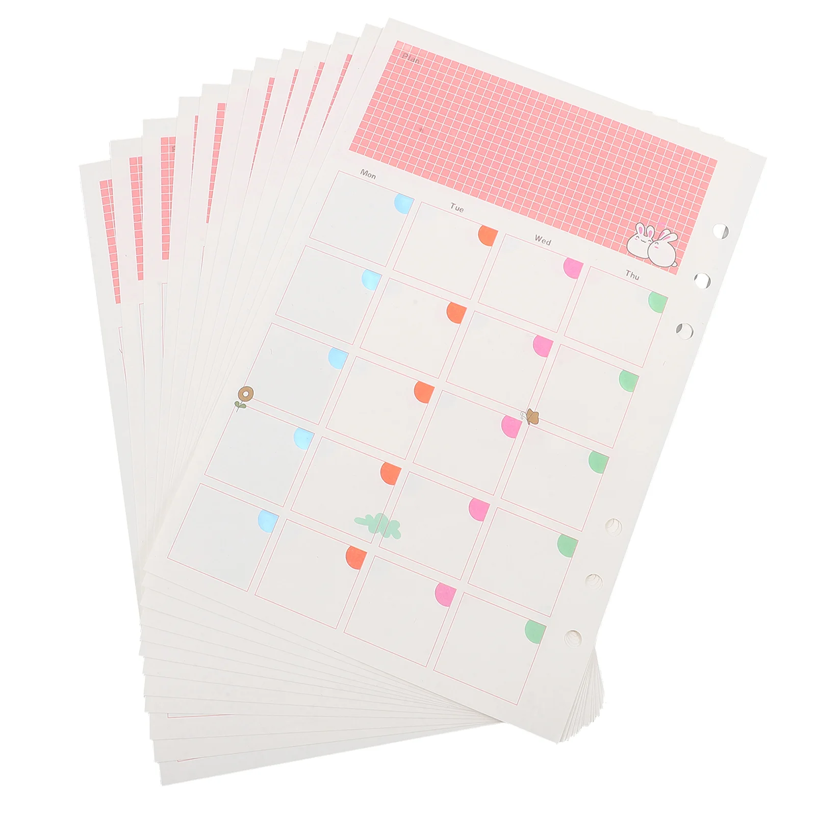 

Periodicals Colored Notebook Paper Refill Lined 1pcs Looseleaf Binder Refills Filler