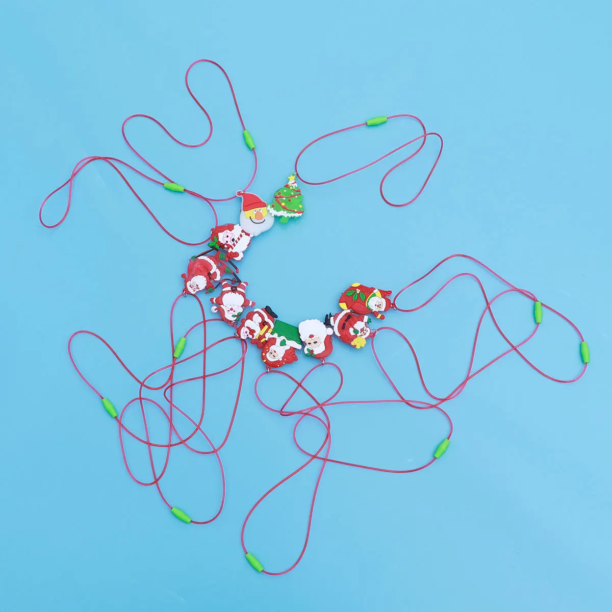 

10Pcs Flash Pendants Necklace Fashion Elegance Lightweight Material Christmas LED Rope Festival Ornaments Special Gift for Wife