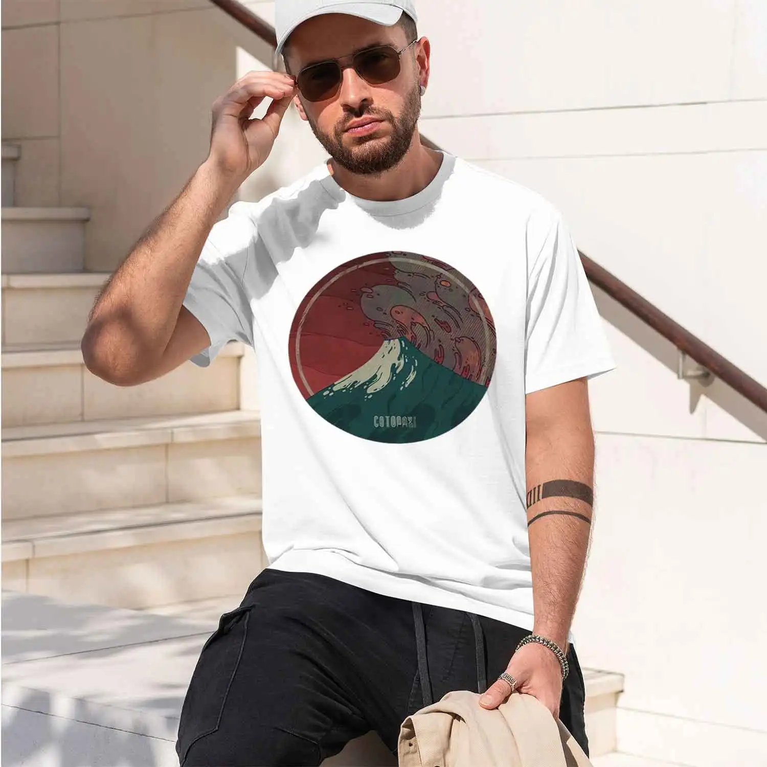 Andes Mountain Cotopaxi Volcano Funny Vintage Natural T Shirt,homme Casual Daily Short Sve TShirt Unisex Streetwear Tee 2026 New
