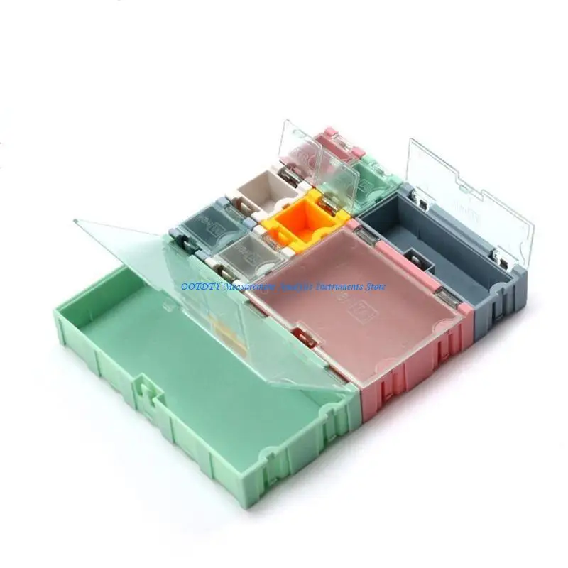 367D 9pcs/set Container SMT IC Electronic Component Mini Storage Box Jewelry for