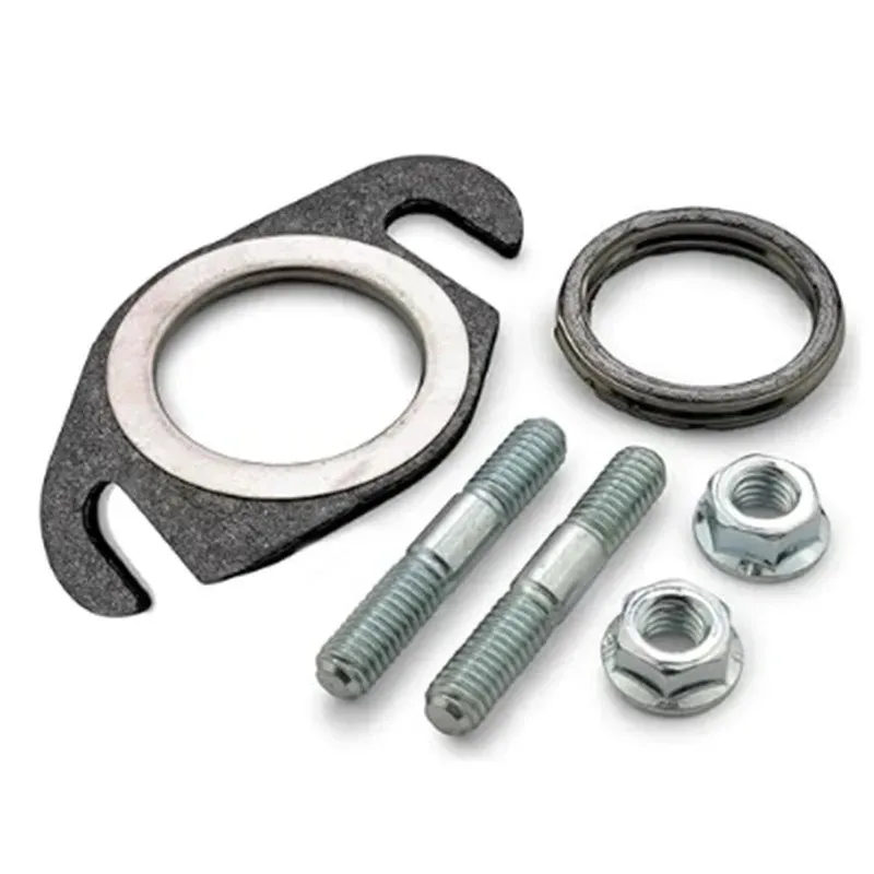 Novo parafuso duplo perfurador 50 kit de junta silenciador para adequado 2t 50cc 2t rolo junta tubo escape