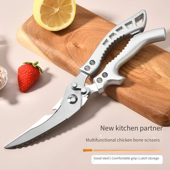 Heavy Duty Kitchen Scissors Meat Fruit Boning Fishing Hunting Camping Professional…