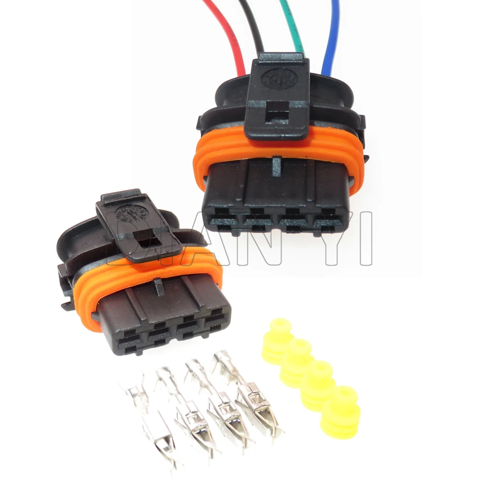 

1 Set 4 Way Starter Auto Sealed Connector 1928404745 368162-1 Car Ignition Coil High Voltage Pack Wiring Terminal Socket