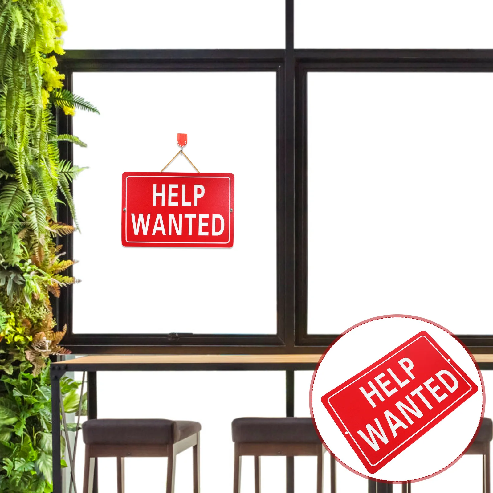 

Large Business Sign Sturdy Office Recruitment Placard for Restaurant Hotel Bar Retail Store Portable Professional