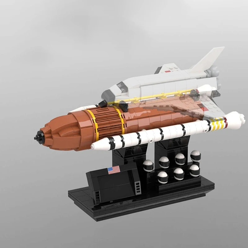 

MOC 40th Anniversary Space Shuttle Challenger Booster Model Assembly Building Block Toy Children's Birthday Gift