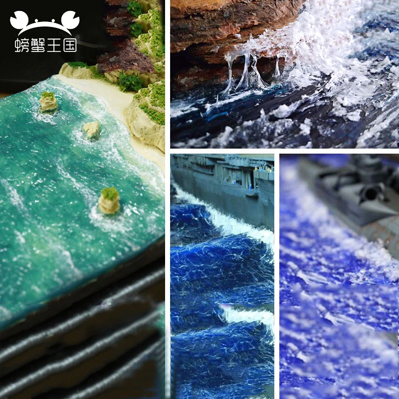 

Realistic Water Effect Gel 50ml Transparent Hydroactive for Diorama Terrain Miniature Pond River Lake Scenery Modeling Craft