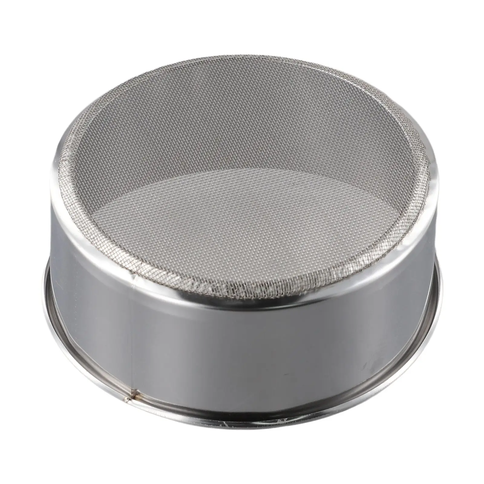 Flour Sieve Flour Sifter Round Dining Kitchen Mesh Silver Stainless Steel Strainers Baking Tools Bar Cleaning Colanders