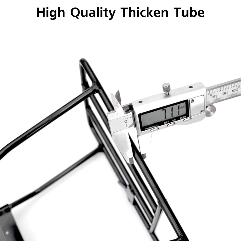 Electric Scooter Rear Rack Solid Bearing Scooter Luggage Cargo Rack Solid Steel Carrier Rack Replacement for Xiaomi M365 1S Pro
