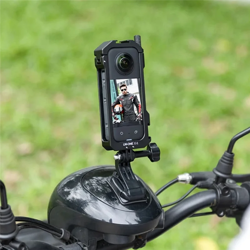 M07K-For Insta360 ONE X4 Metal  Cage Shadow Stone X4 Action Camera Accessory For Insta360 X4 Metal Expansion Bezel