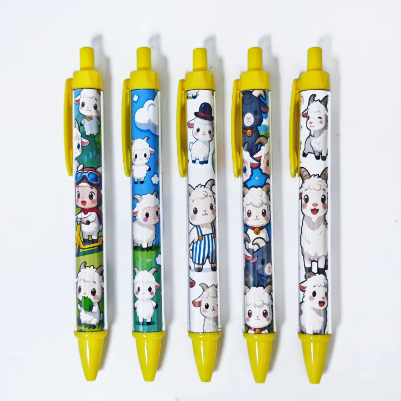

5 шт./11 шт. шариковые ручки с козьей тематикой, креативные выдвижные ручки с козой, повседневные офисные студенческие канцелярские принадлежности для учебы, подарочные ручки