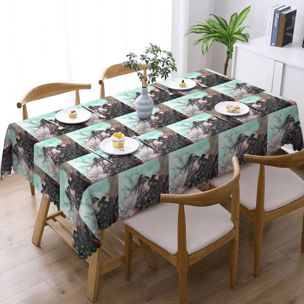 Mo Dao Zu Shi The Grandmaster Of Demonic Cultivation Tablecloth Restaurant Kitchen Rectangular Tablecloth Festival Table Cover