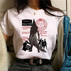 Silent Hill top women Y2K anime Japanese t shirt girl 2000s y2k clothing
