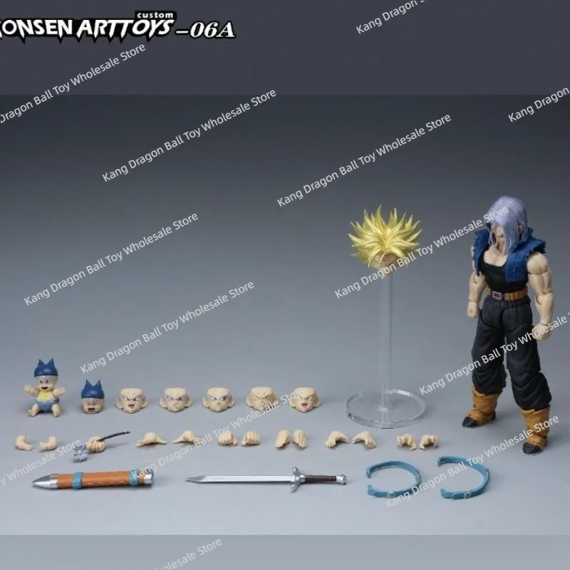In Voorraad Verzonden Binnen 24 Tonsenarttoys Shf Dragon Ball Z Super Saiyan Ssj Ssj2 Trunks Majin Buu Kid Buutenks Anime Figuur speelgoed