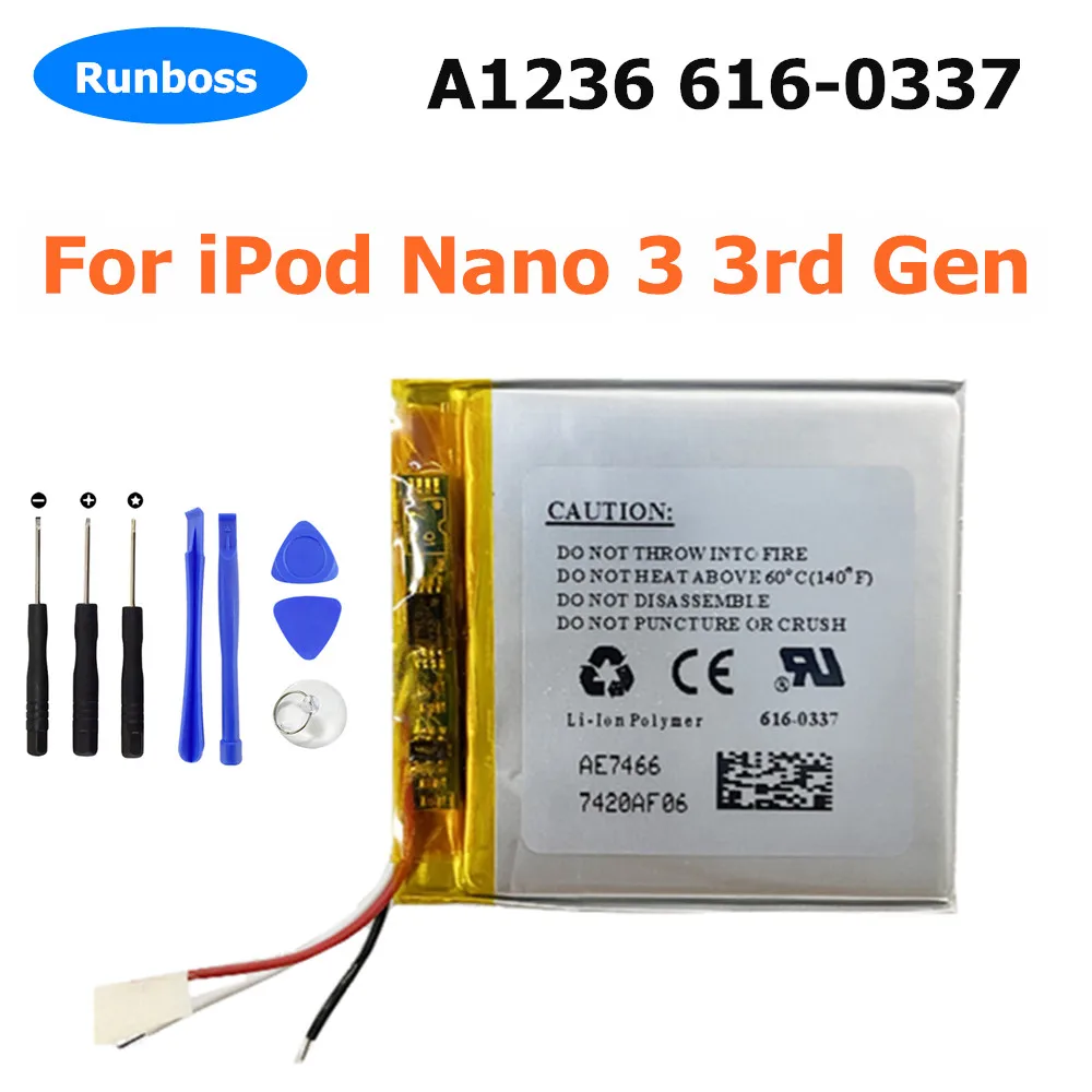 New Replacement Battery For iPod Nano 1 2 3 4 5 6 7 4th 5th 6th 7th 1st 2nd Generation 2 Gen 2Gen 3rd 3 Gen 3Gen