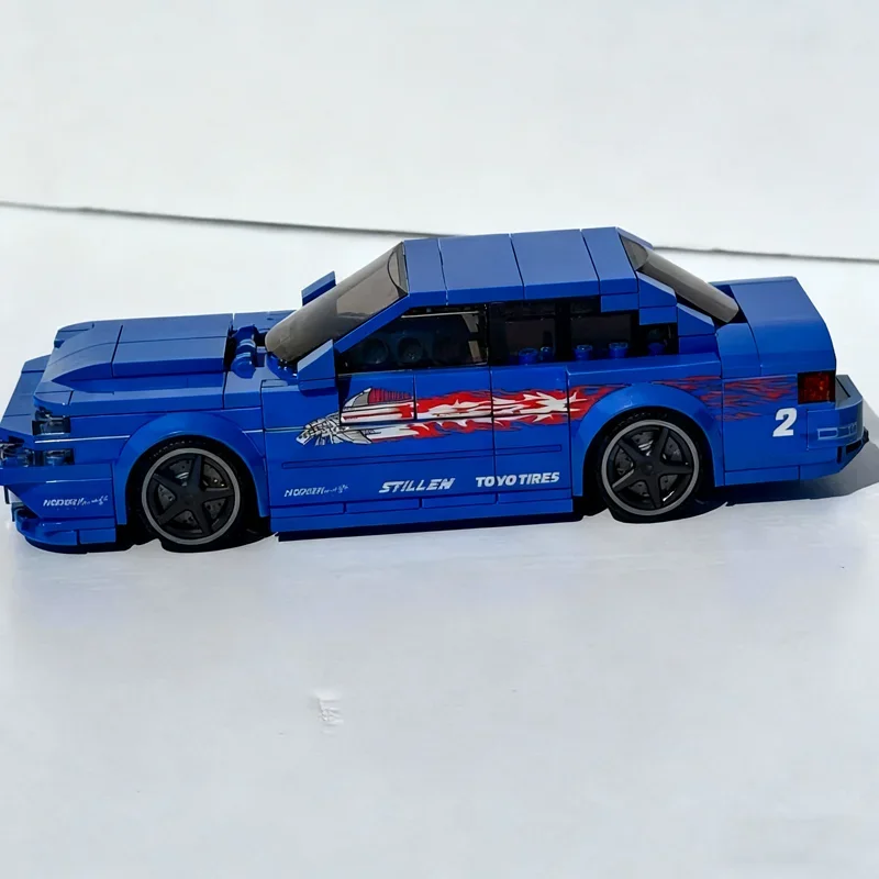 280pcs MOC Fast Furious Vince S Nissan Maxima City Champions Super Car Model Building Blocks Architecture Festival Gifts Toy view 4