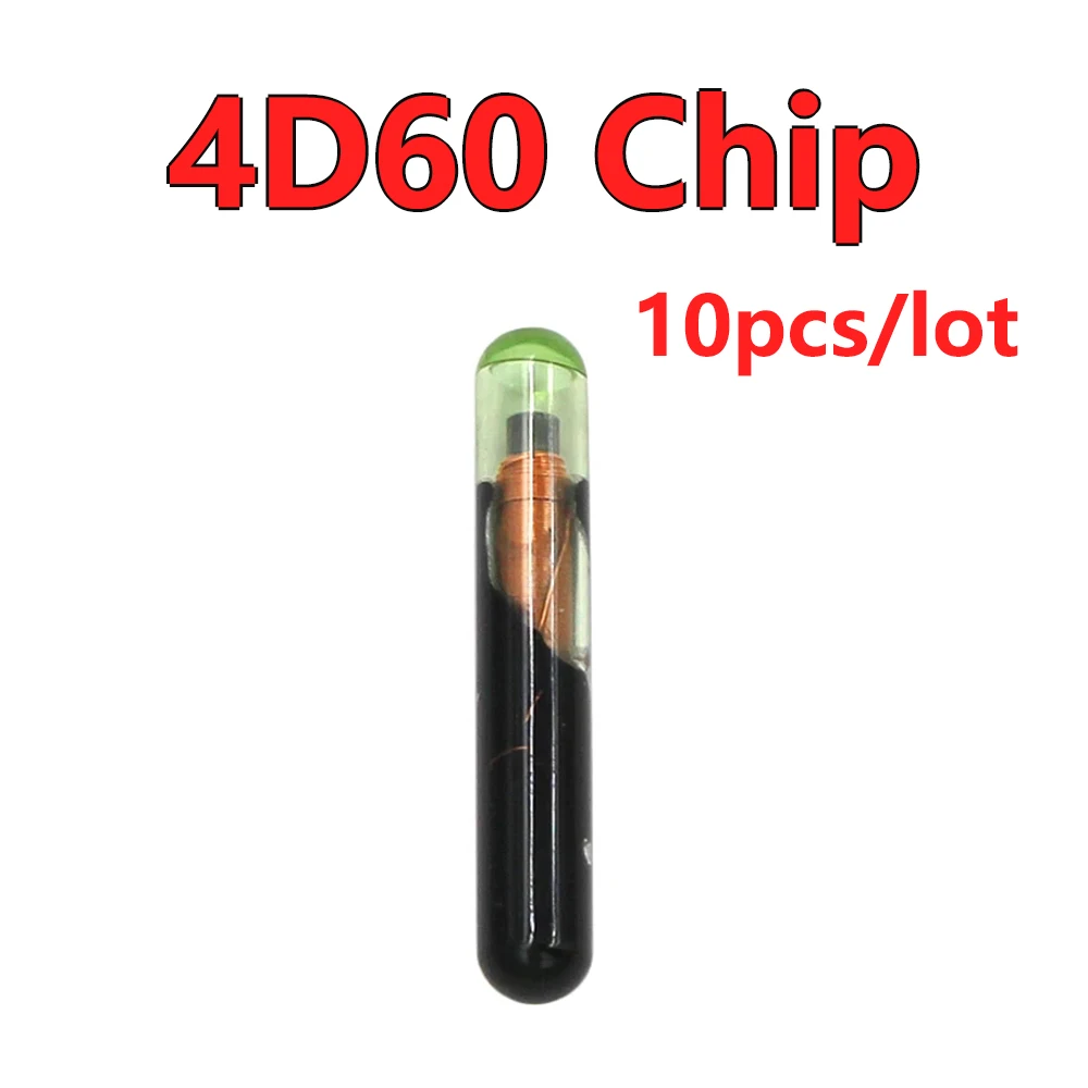 

5 10Pcs/Lot 4D ID60 Glass Transponder Chip 4D 60 4D60 Big Glass Car Key Chip For Ford Connect Fiesta Focus Ka Mondeo