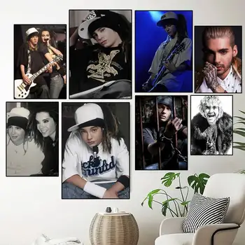 Şarkıcı Bill Kaulitz Tom Tokio otel POSTER baskılar duvar tablosu yatak odası oturma duvar Sticker küçük