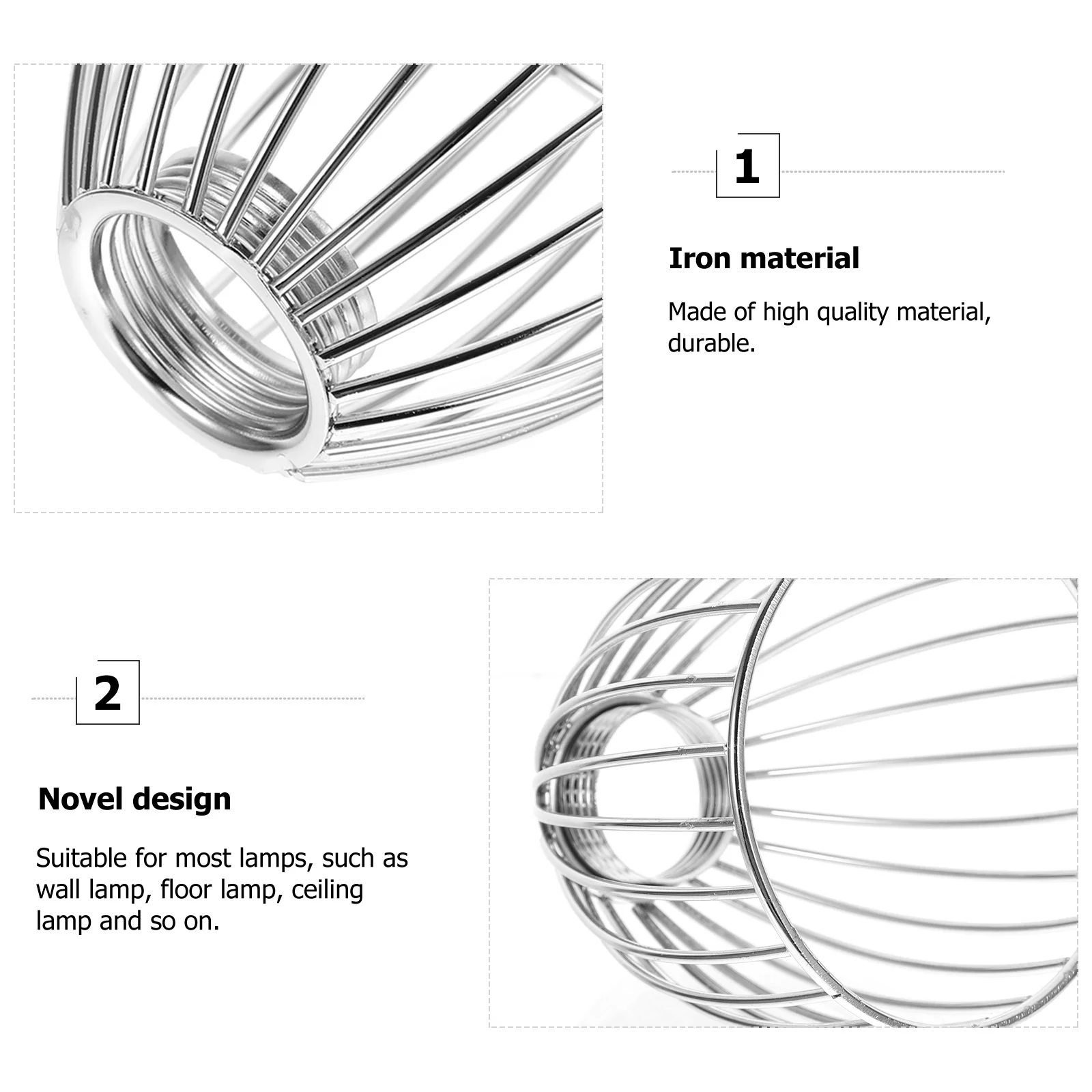 

Hollow-Out Iron Art Birdcage Lamp Design Light Cover for Floor Wall Ceiling Lamp Warm Romantic Room Atmosphere