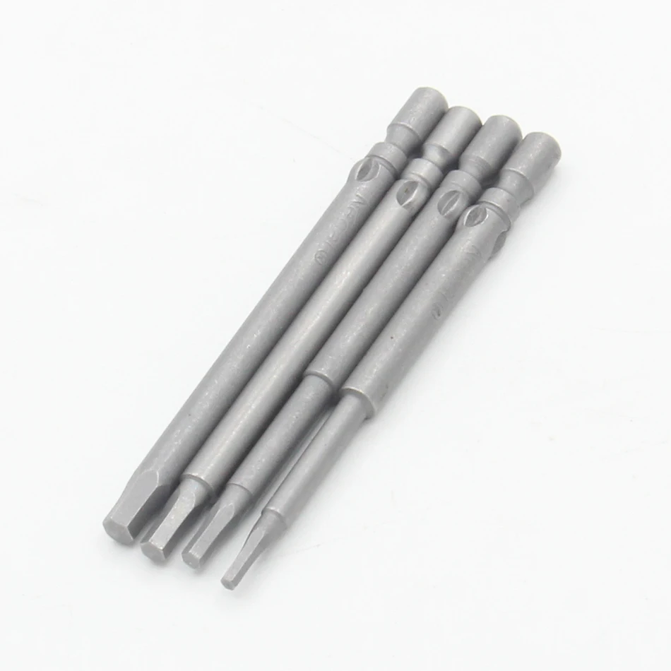 Magnetic Hexagon Screwdriver Bit S2 Steel 800 4mm Round Shank Screwdrier Drive Power Drill Bit 40mm 60mm 100mm