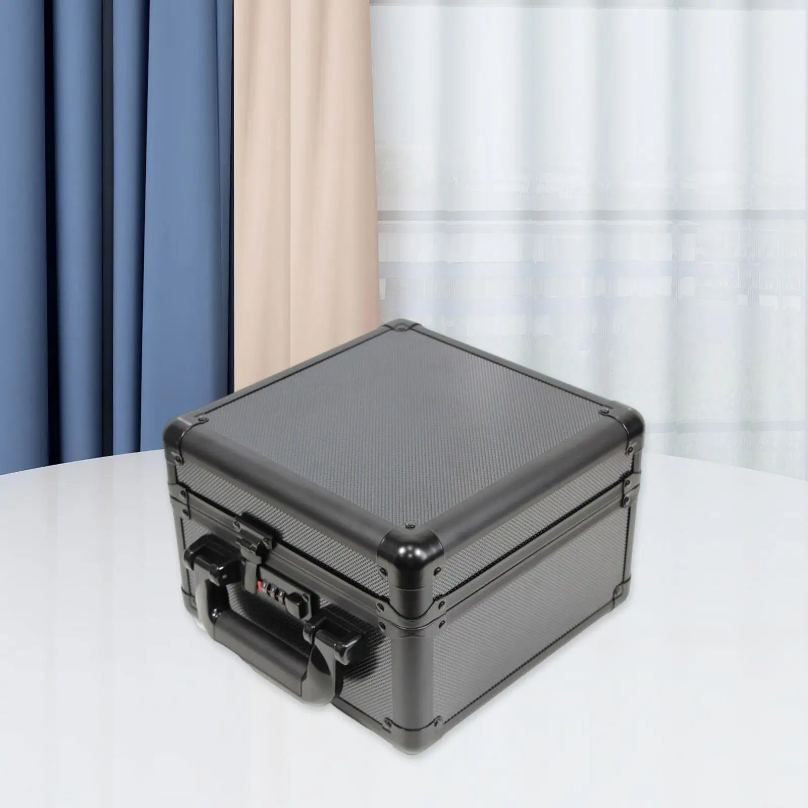 Trading Card Storage Box with Dividers Aluminum Holder Collector Case for Card Games Organizer Home Travel