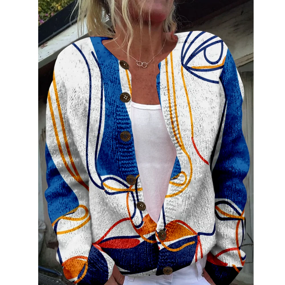 

Осень-зима вязаный художественный кардиган для лица винтажный повседневный свитер японская модная уличная одежда женские свитера вязаный топ джемперы