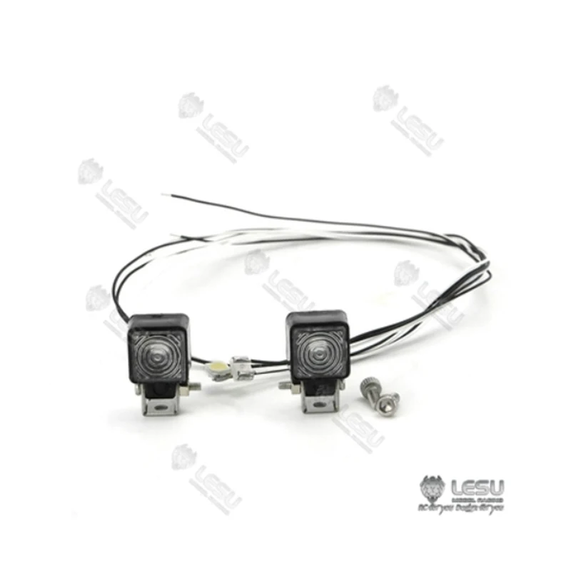 RC MODEL 1/14 LED Light Truck White Spotlight Lighting S-1231 Field Trap Led Light Equipment Rack LESU Model Accessories
