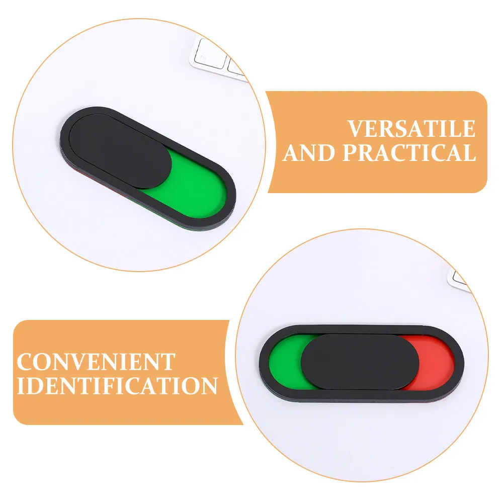 6Pcs Heavy Duty Acrylic Door Sign Set Sliding Occupied Vacant Indicator Easy Install for Meeting Room Washroom Restroom Office