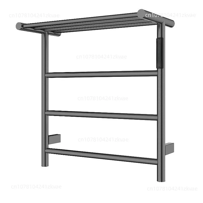Intelligent electric towel rack, household bathroom heating drying rack 304 stainless steel carbon fiber heating towel rack