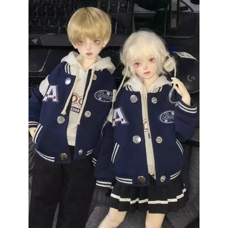 

New 1/4 Doll's Clothes Suit for 45cm Bjd Doll Dress Up Cute Baseball Set Dress Up Girl Toys Play House Doll Accessories, No Doll