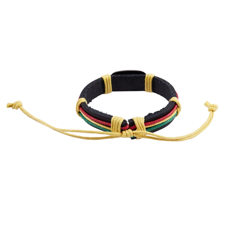 Rasta Jamaica Reggae Leather Bracelet Promotion