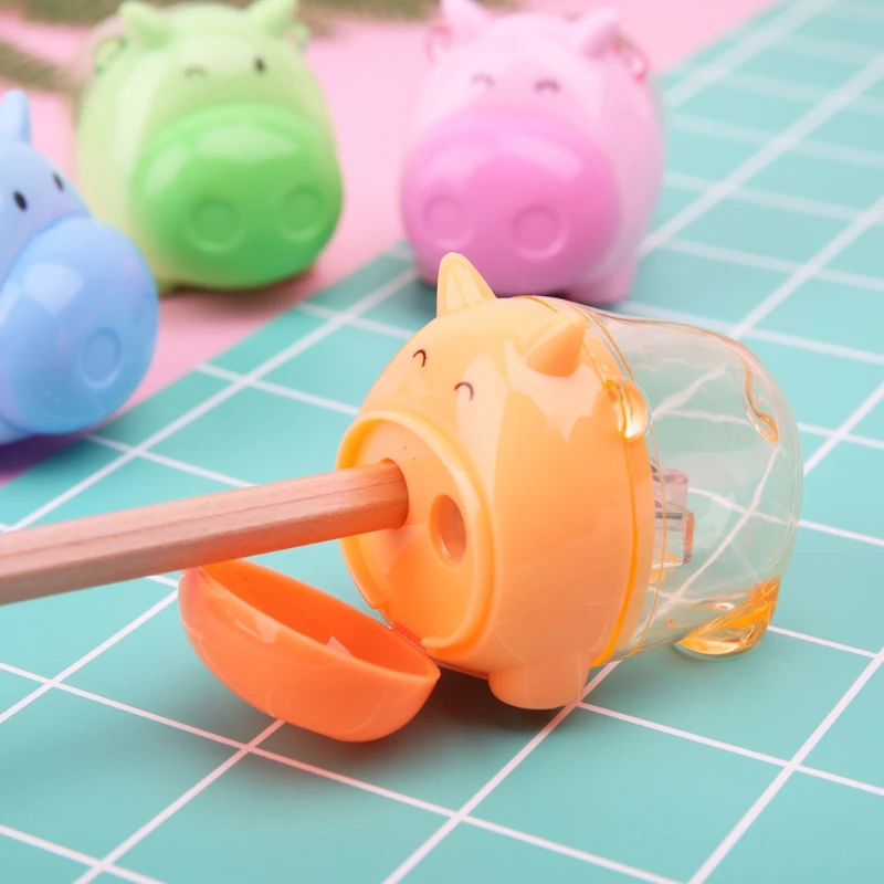 Mini Cartoon Pig Pencil Sharpener School Student Stationery Kids Gift Hot