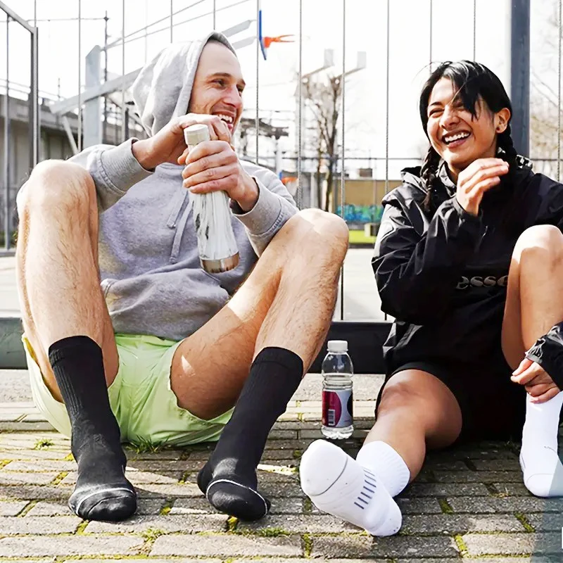 1/4/5/10 Paar Herren-Sportsocken, dämpfende Technologie, geruchsdicht, schweißabsorbierend, atmungsaktiv, für Laufen, Basketball, Kompressionssocken – Detail 7