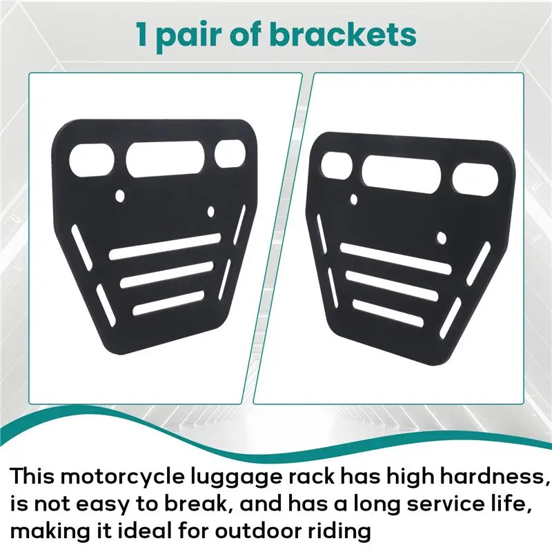 AEA7-Motorcycle Side Luggage Rack Support Saddle Bags Mounting Brackets For Ducati Scrambler 620 800