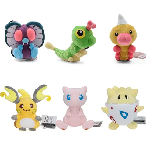 Pokémon Plysch Weedle Caterpie Butterfree Raichu Mew Togepi Docka Mjuka Gosedjur för barn Födelsedag Julklapp 8 best sales dubbelt så vacker - №3