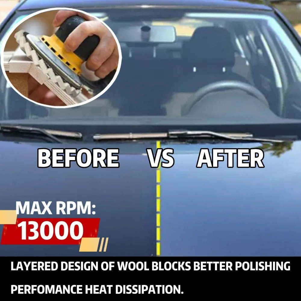 New Wool Wool Felt Flap Polishing Disc Multi-function Easy to Use Metal Waxing Polishing Disc Felt Polishing Pads For Metal