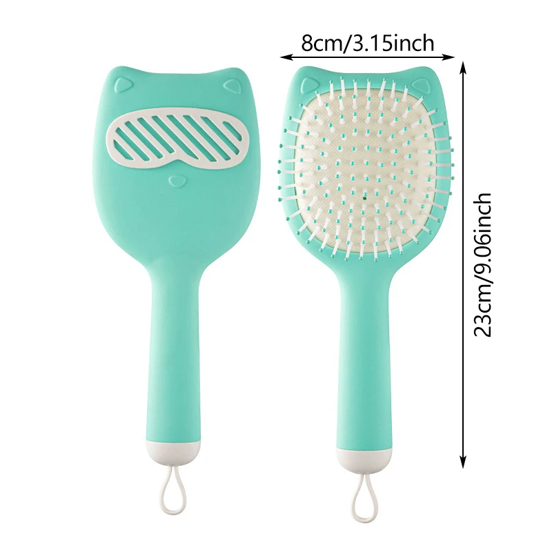 Air Cushion Comb Scalp Massage Women's Special Fluffy Long Hair High-value Big Face Cat Portable Anti-static Air Cushion Comb