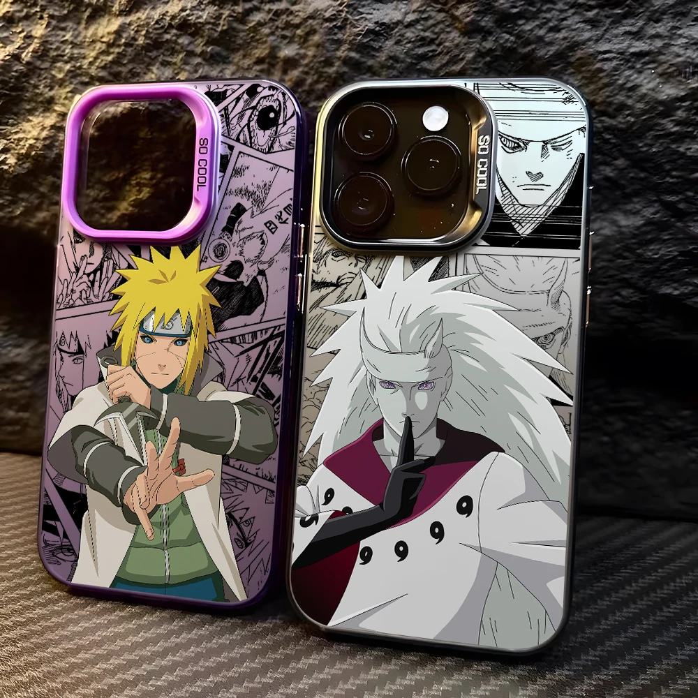 NARUTOS Madaras Minatos Phone Case for Samsung Galaxy A57 A56 A55 A54 A53 A52 A26 A17 A16 A12 A07 A06 4G 5G Silver Hard Cover