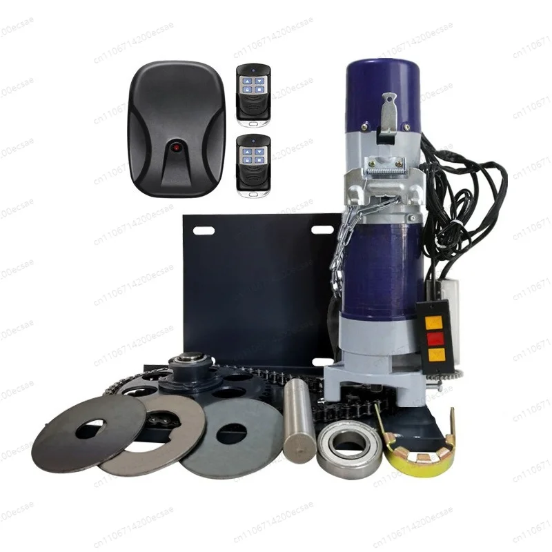 Complete Electric Garage Door Motor Set, Roller Shutter and Curtain Motor, Copper Core, Lightning Protection, Intelligent Remote