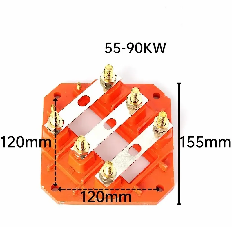 1 Piece Square Y2-250-280 Three-Phase Motor Terminal Block Wiring Board Rack for 55-90KW Industrial Electrical Components