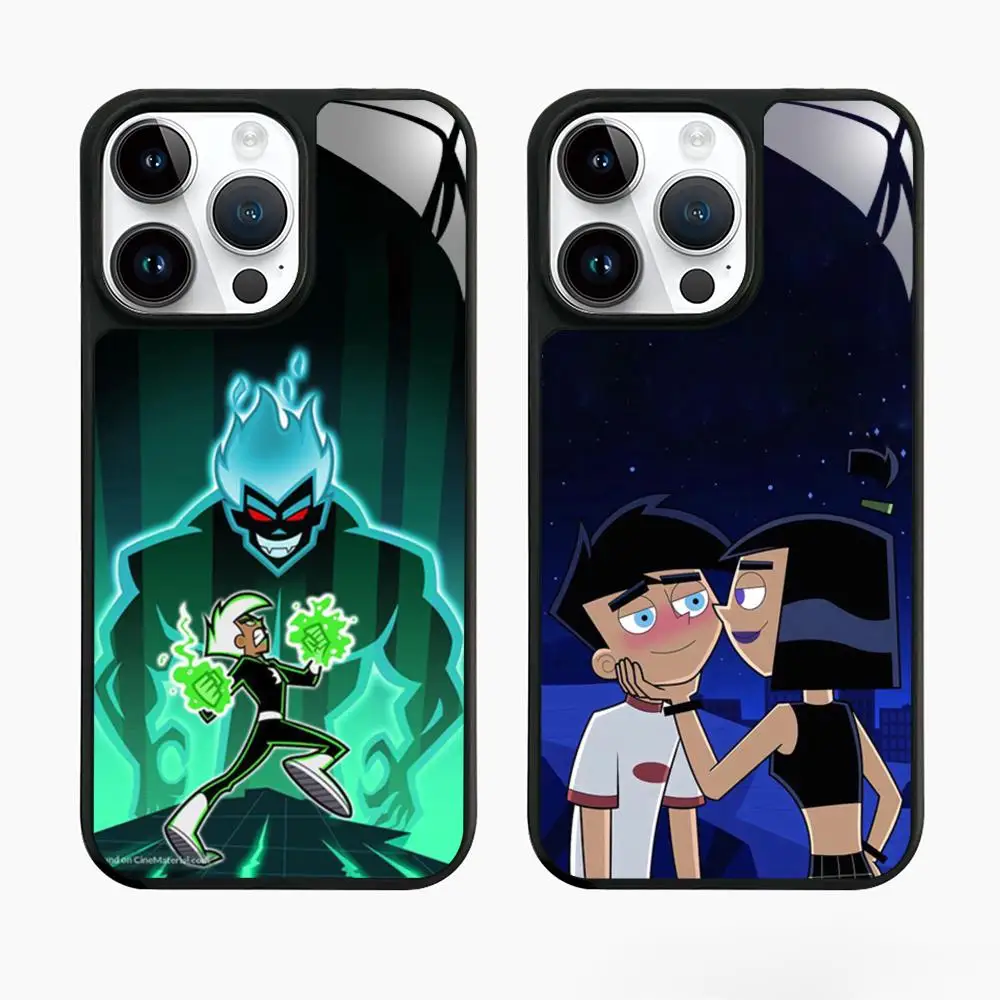 Hot P-Phantom Cool Danny Cartoon Phone Case For lPhone 18 17 16 e 15 14 13 12 11 Pro Max Plus For Anti-slip textured phone case
