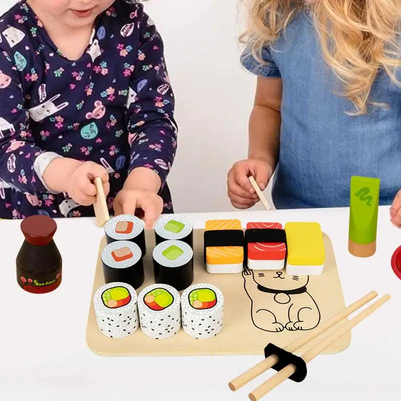 Ensemble de cuisine jouet cuisine créative cuisine jouer nourriture faux Sushi faisant à la main jeu imaginatif pour enfant fille garçon salle de classe