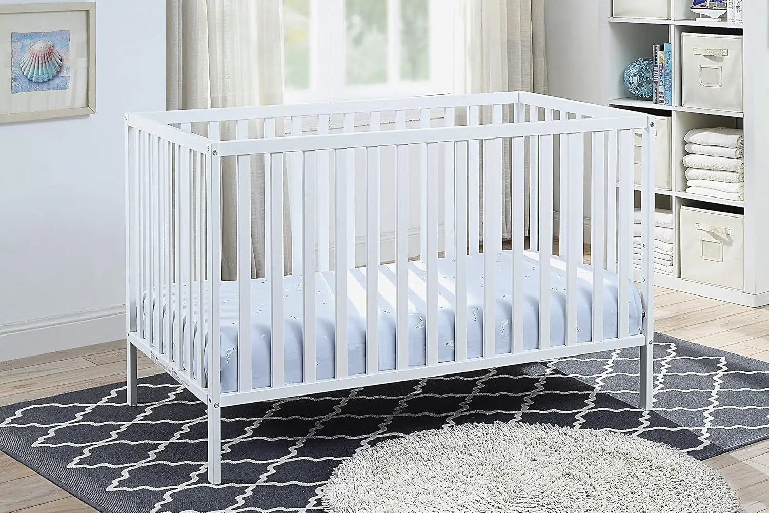 Suite Bebe Palmer 3 in 1 Convertible Crib - Quick Ship, White