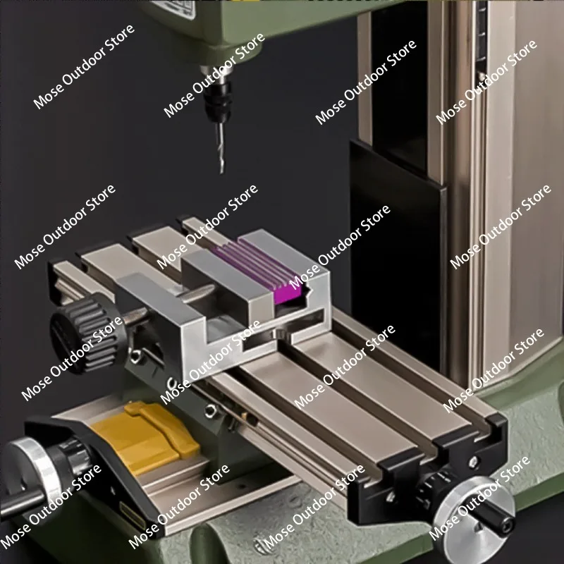 

Milling Machine MF70 Bench Driller Woodworking Lathe with Optional Dividing Head Chuck Tungsten Steel Cutter Bits Vise