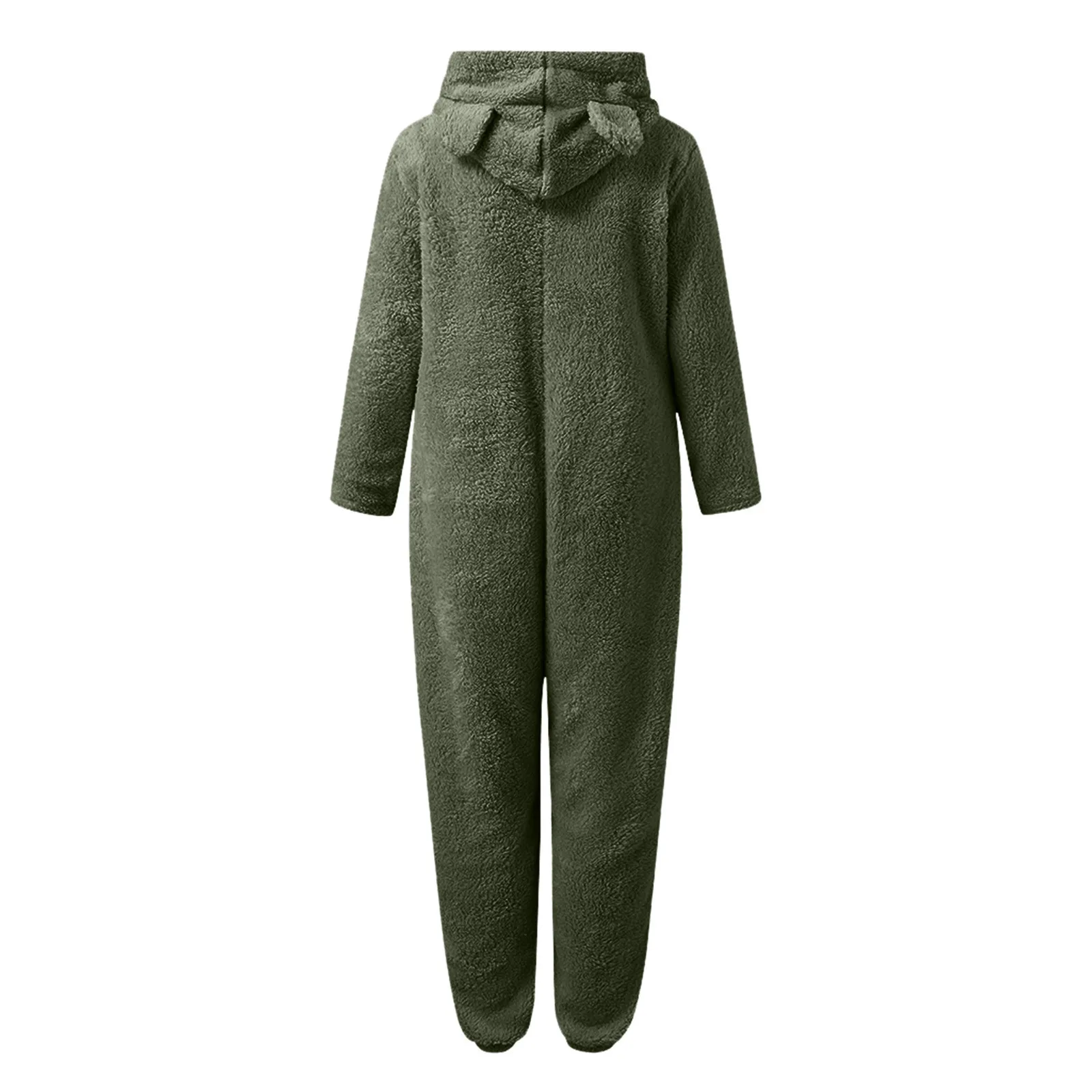 Winter Warm Pyjamas Women Onesies Fluffy Fleece Jumpsuit Sleepwear Overall Hood Sets Overall Plus Size Hood Adult Warmer Overcot