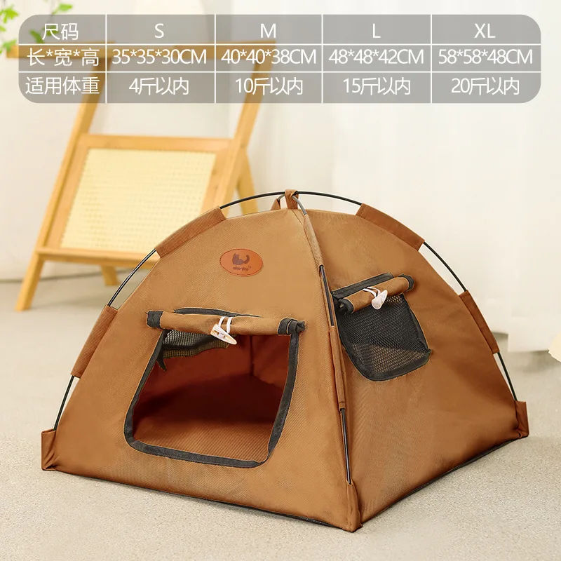 Casa de campaña transpirable para perros y gatos – Plegable para verano - imagen 2