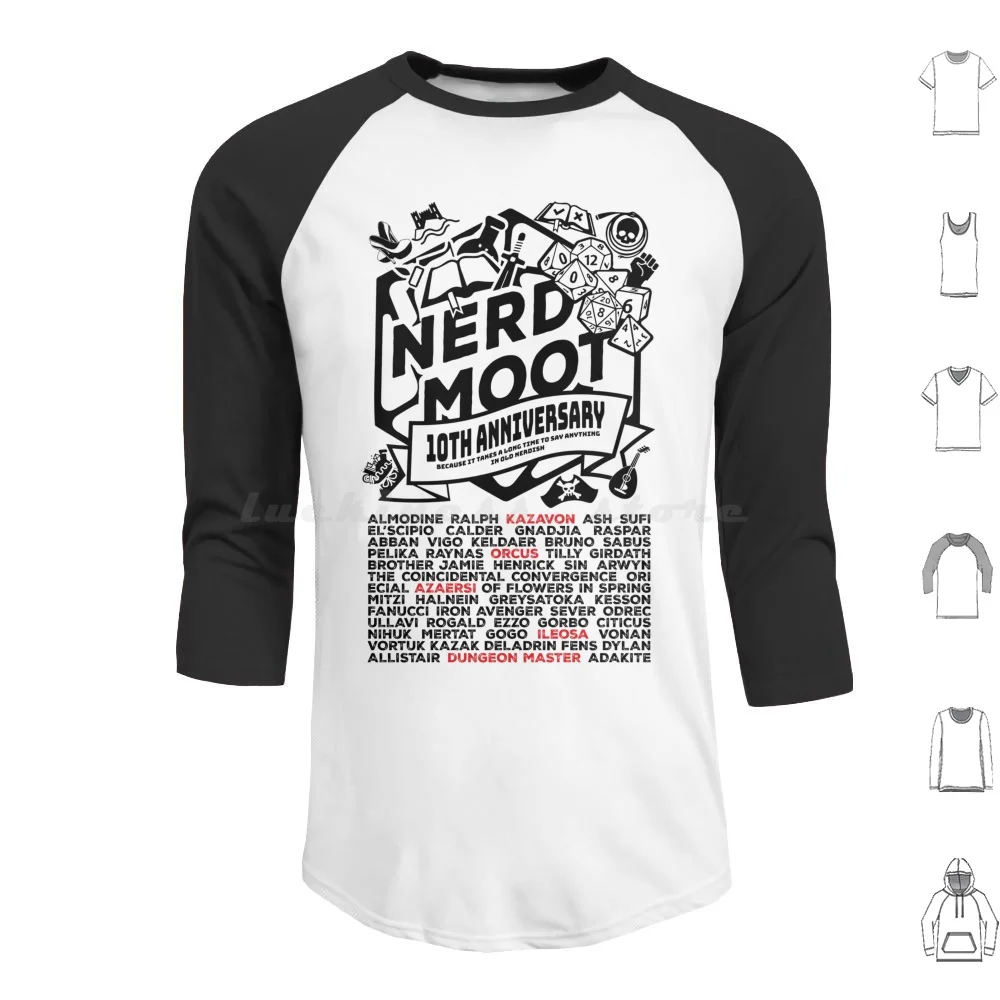 Nerd Moot 10Th Anniversary Hoodie cotton Long Sleeve