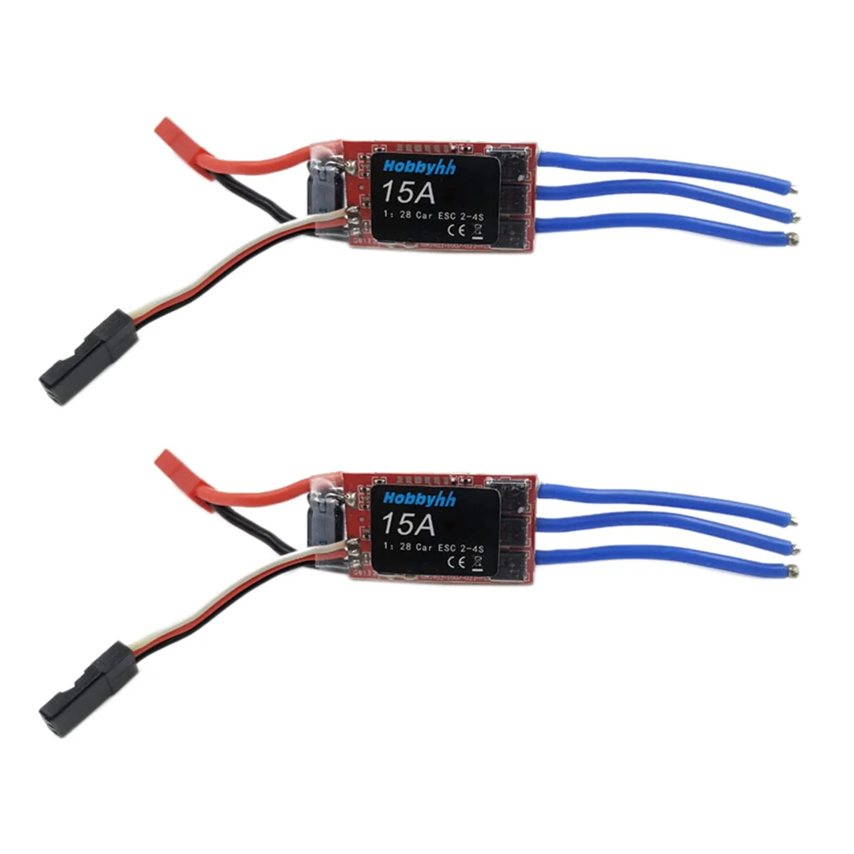 

2X RC Car 15A 2S 5V High Speed Controller Brushless ESC is Suitable for RC Car 1:28/1:24