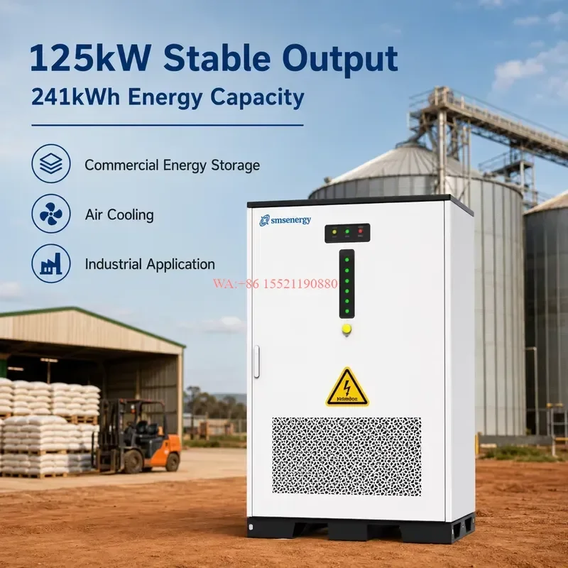 WMWMNU 125kW 241kWh LiFePO4 Solar Diesel Energy Storage Cabinet for African Agricultural Irrigation Peak Shaving with Hybrid