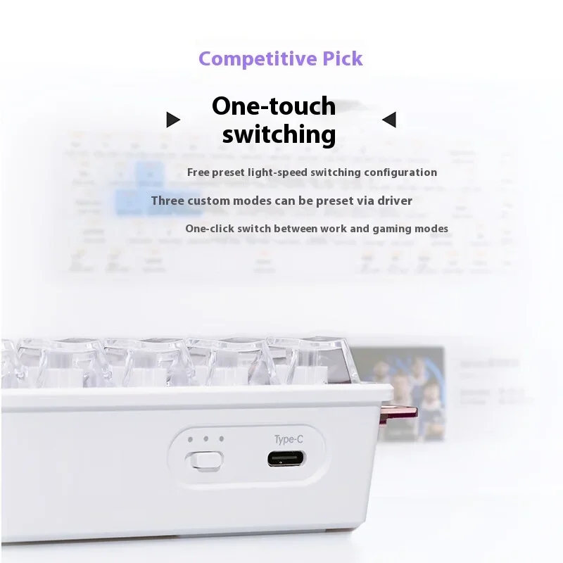 NEW ATK 68RX 유선 마그네틱 스위치 게이밍 기계식 키보드 8K 폴링 레이트 인체공학적 RT0.001mm E-스포츠 게이밍 키보드 선물