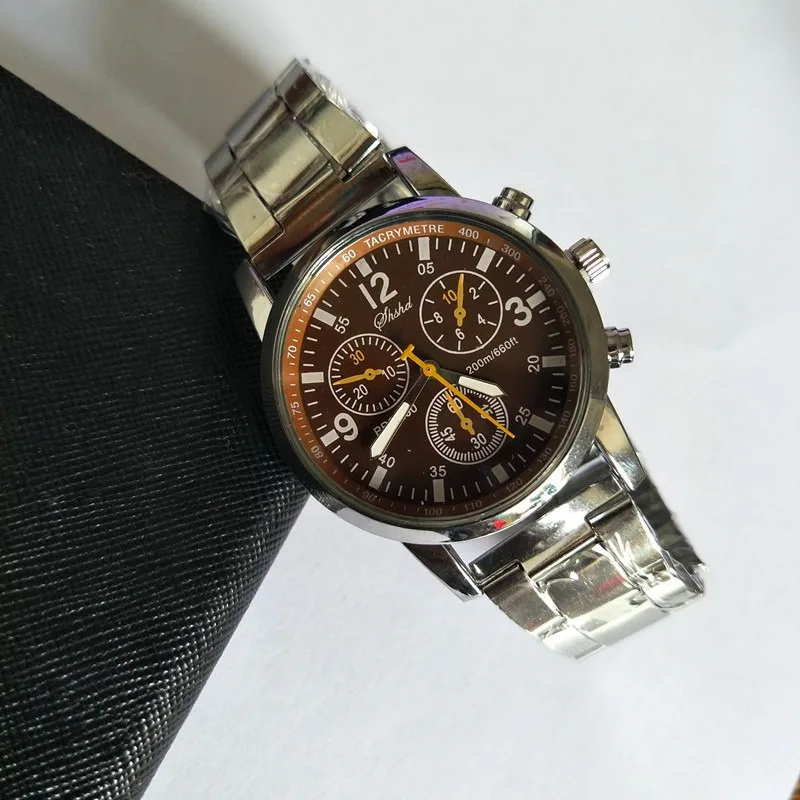 

Новые часы для мужчин, известный бренд, серебряные кварцевые часы, деловые часы из нержавеющей стали, мужские повседневные часы, наручные часы Montre Homme